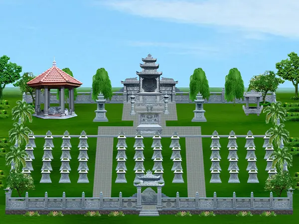 Nguyên tắc bố trí mộ trong nghĩa trang gia đình chuẩn phong thủy
