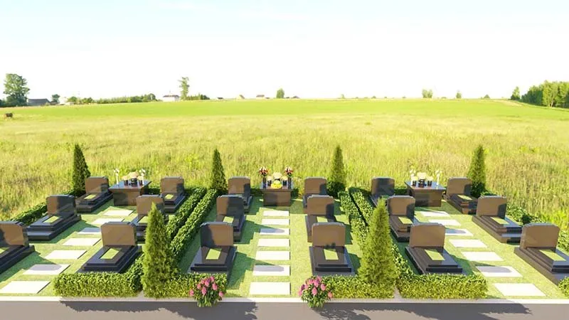 Phối cảnh 3D dãy khuôn viên 16,8 m² tại Công viên Thiên Đức